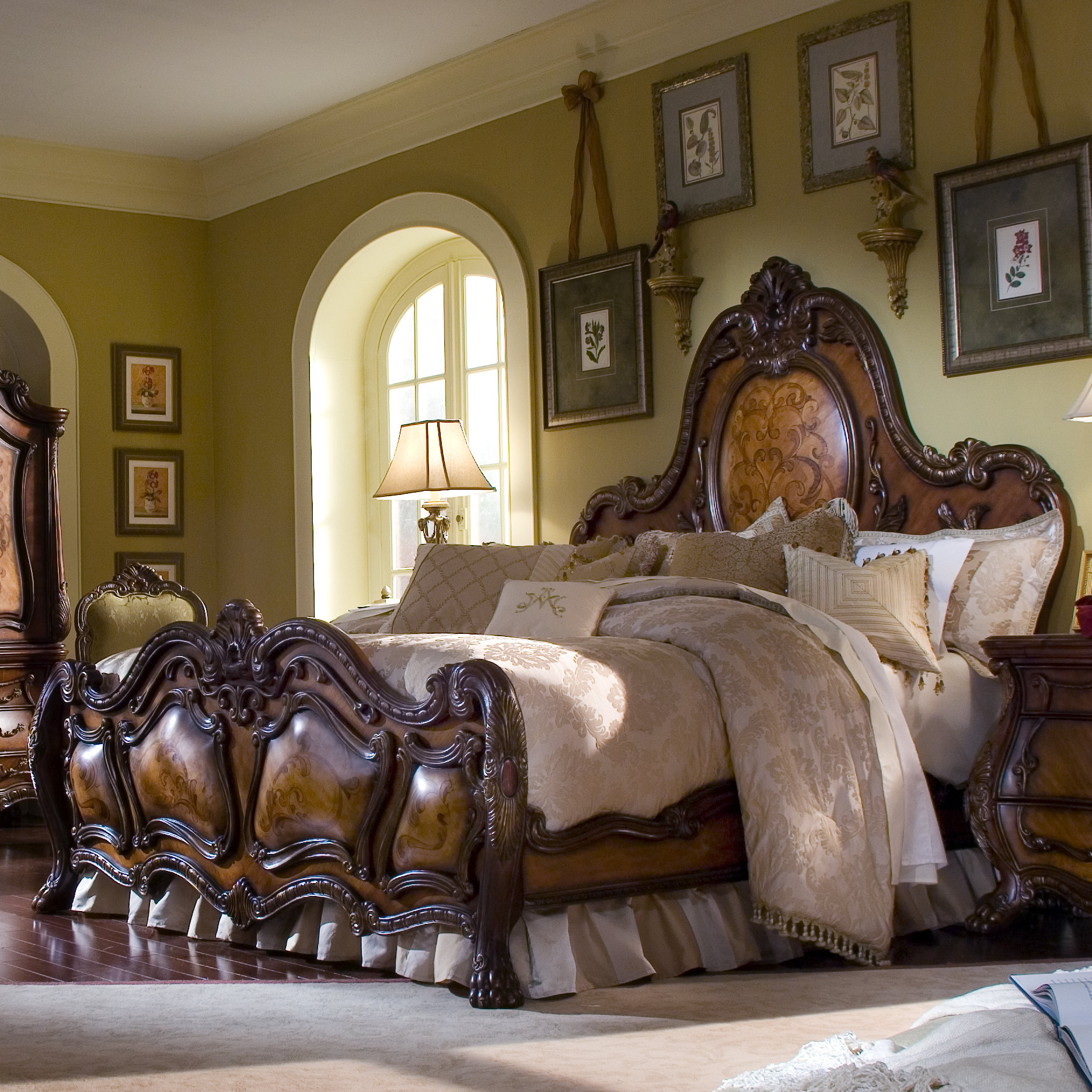 Michael Amini Chateau Beauvais Panel Customizable Bedroom Set & Reviews